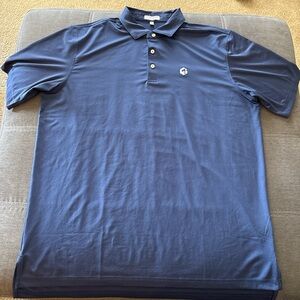 Peter Millar Summer Comfort Stretch navy blue Polo Mens Size XL